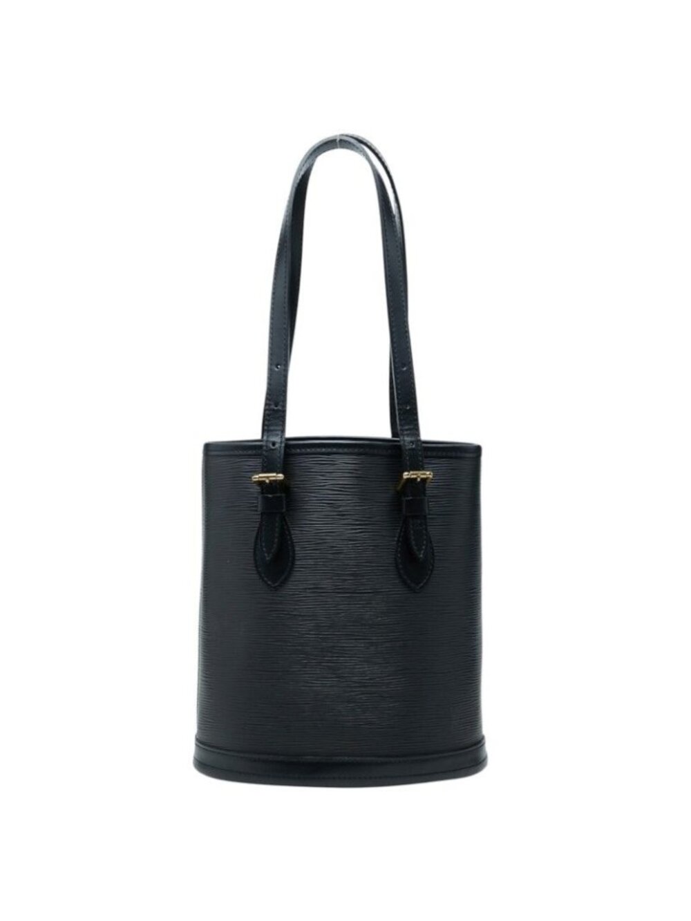 Louis Vuitton Epi Bucket PM Tote Shoulder Bag Noir Black Leather